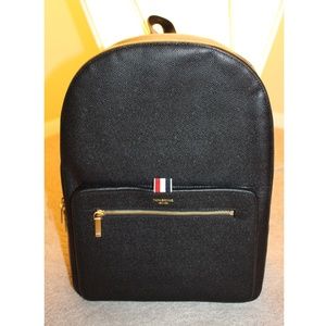 Used THOM BROWNE leather pocket backpack